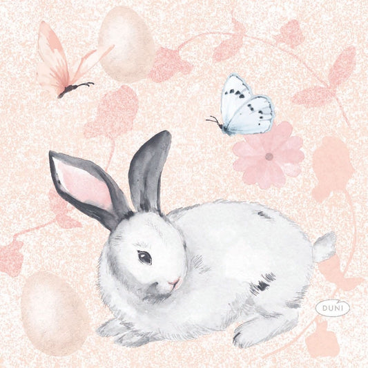 Serviettes apéro - Lapin papillon (20pcs)