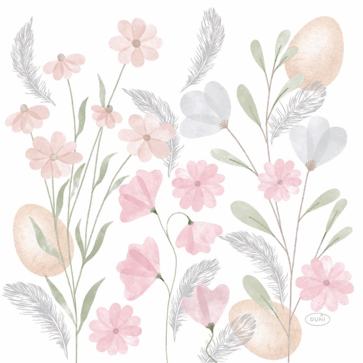 Serviettes - Soft Easter 33cm