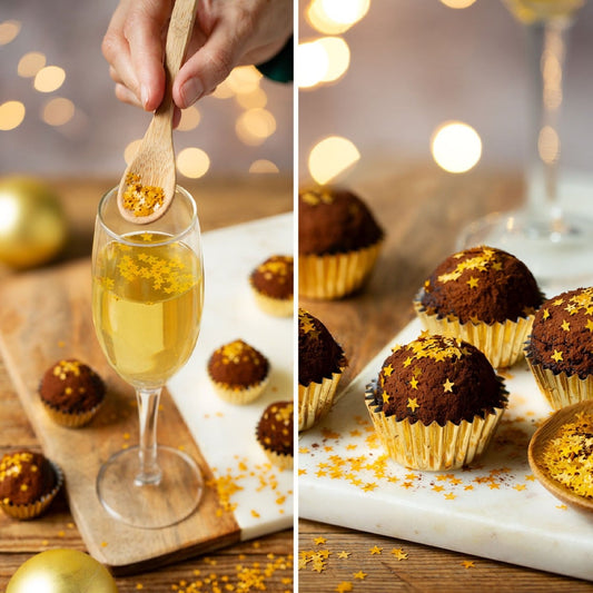 Confettis en sucre - Etoiles dorées