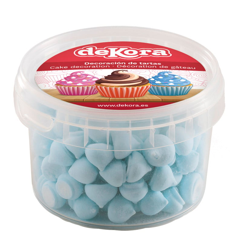 Décos en sucre - Mini Meringue Bleu (90gr)