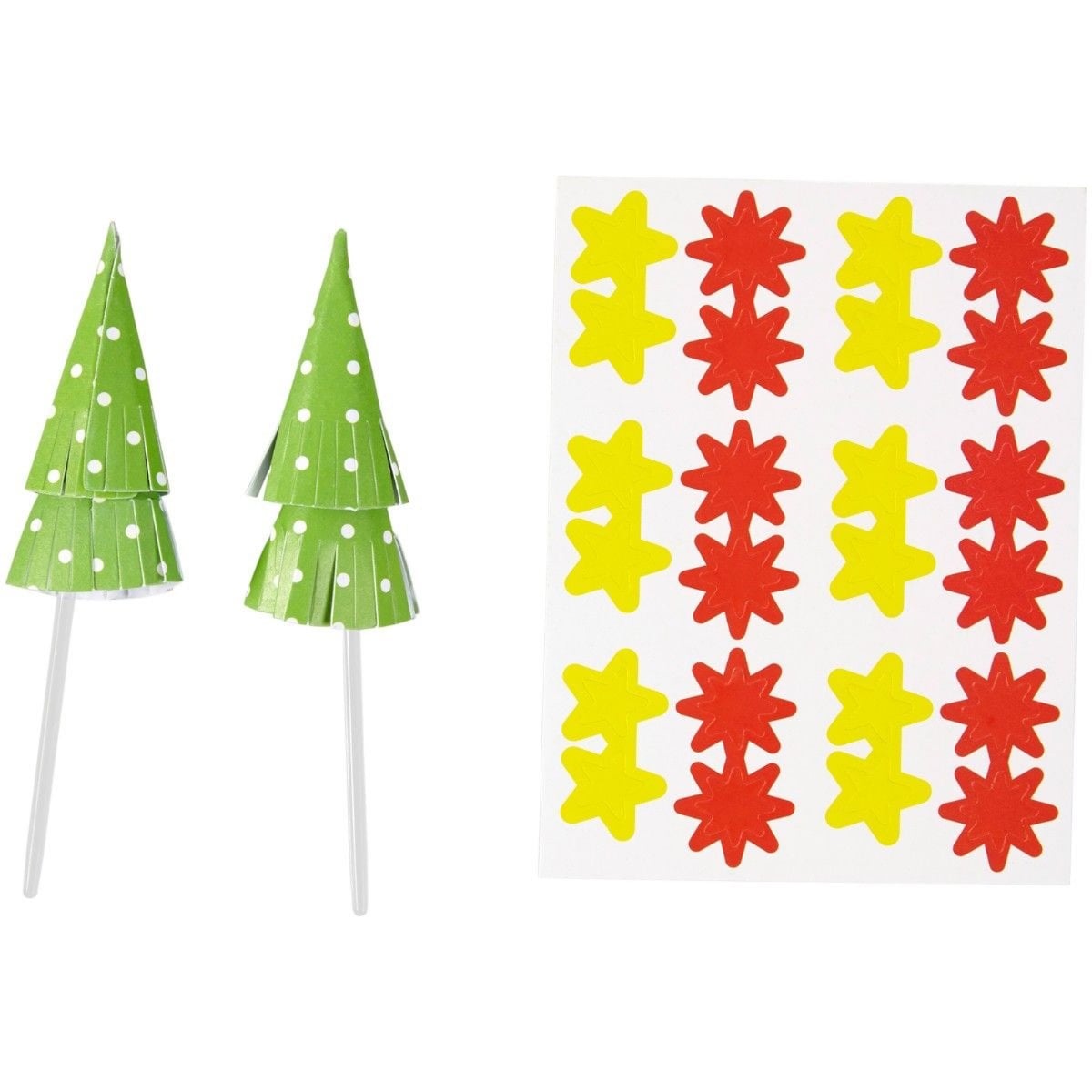 Cupcake toppers - Sapins de noël