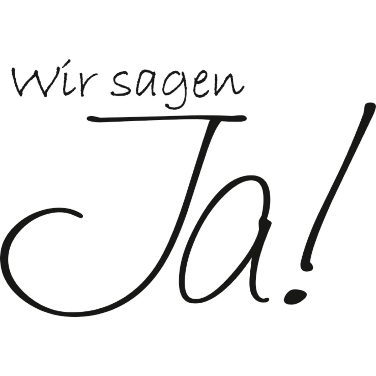 Tampon à motif - Wir Sagen Ja !