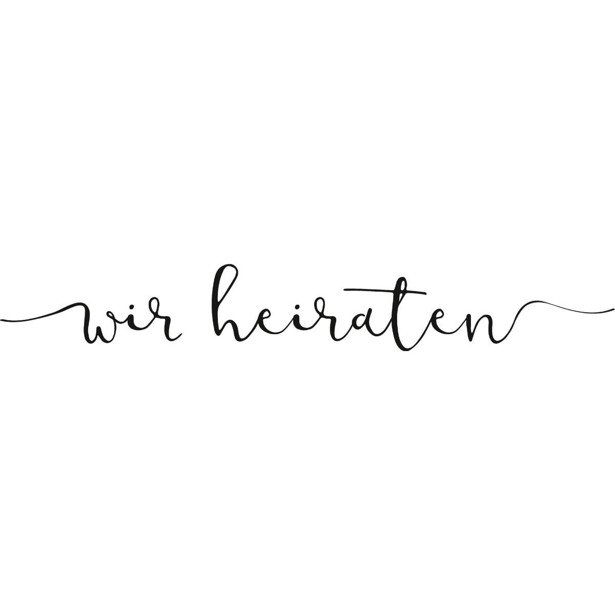 Tampon à motif - Wir Heiraten
