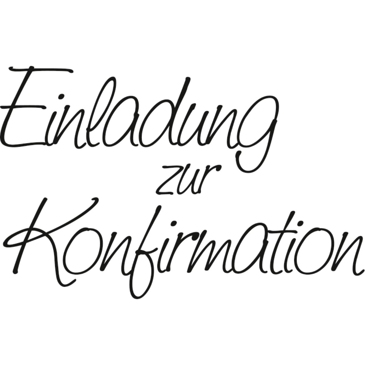 Tampon à motif - Einladung Zur Konfirmation