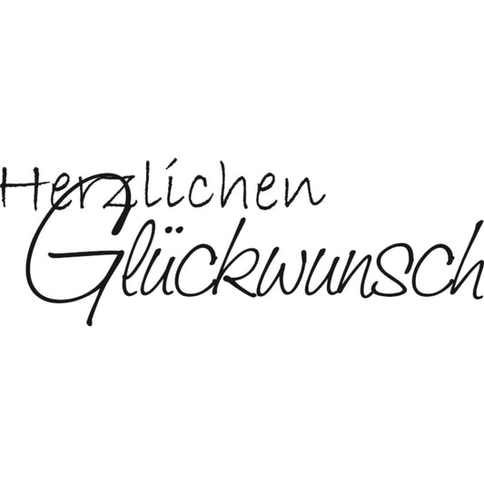 Tampon à motif - Herzlichen Glückwunsch