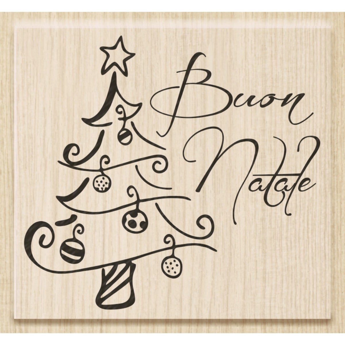 Tampon à motif - Buon Natale
