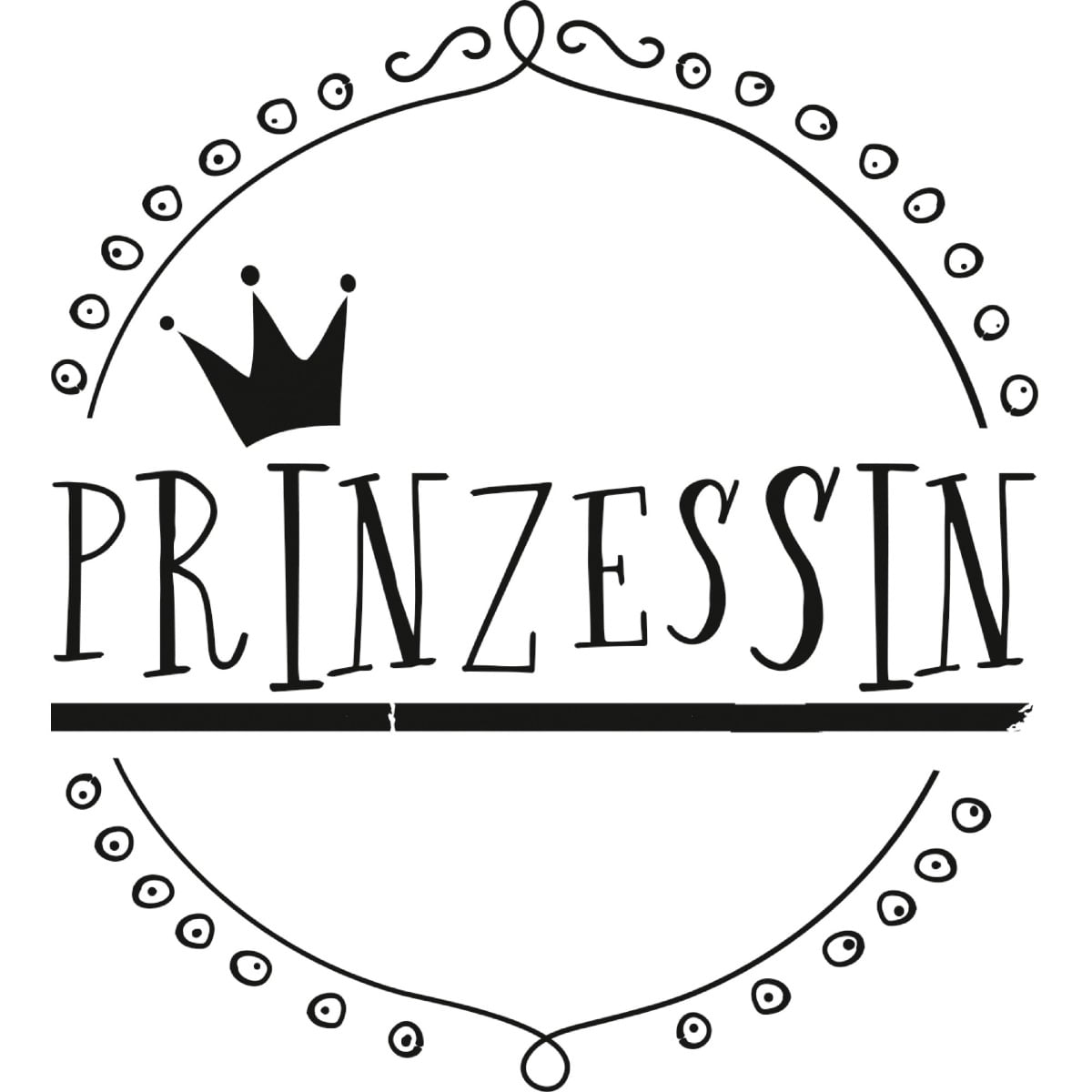 Tampon à motif rond - Prinzessin