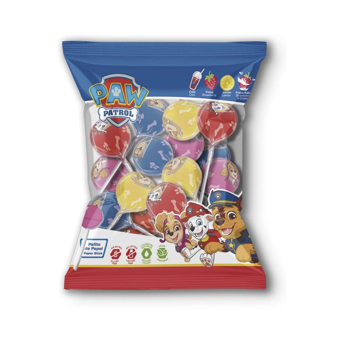 Sucette ronde Pat'Patrouille (12pcs)