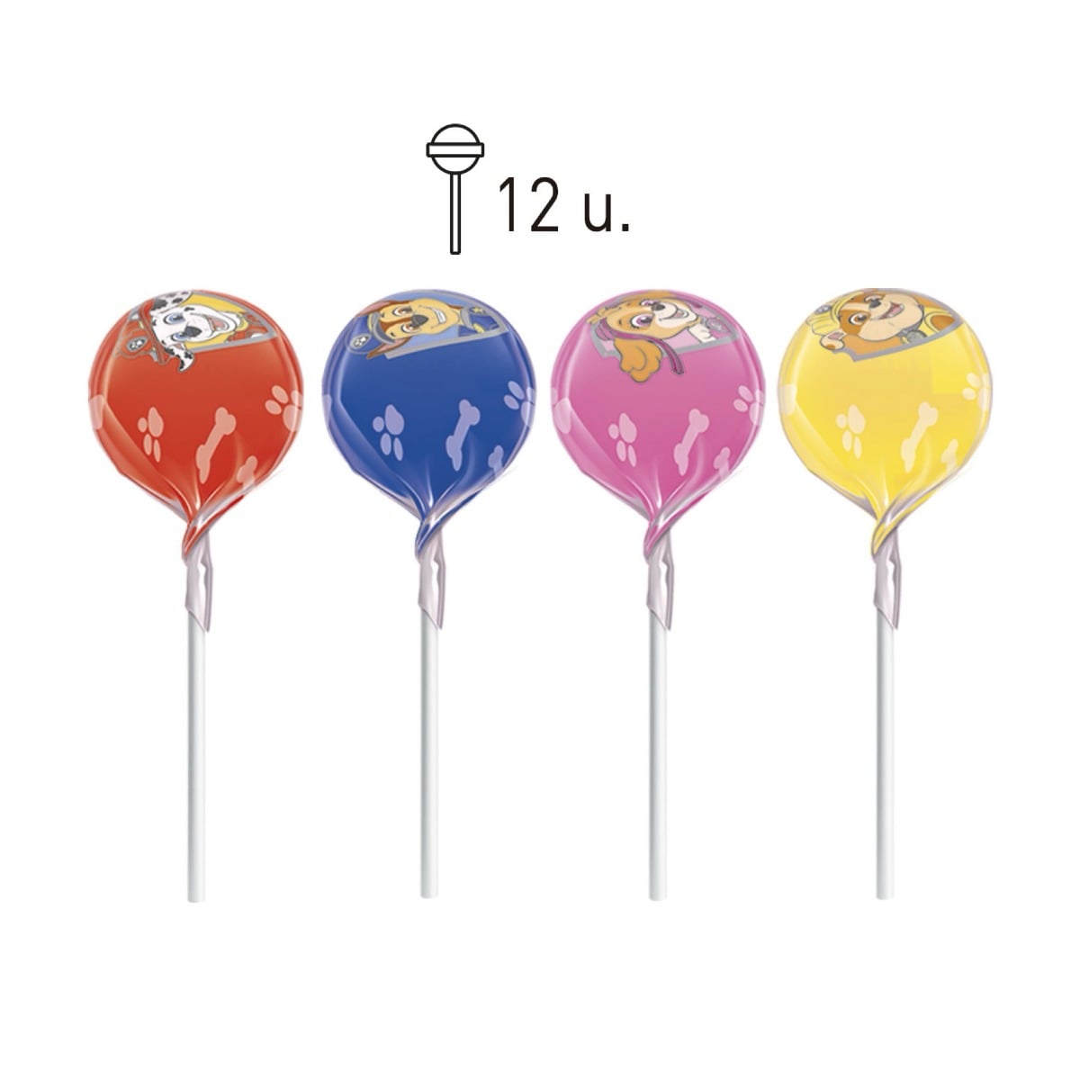 Sucette ronde Pat'Patrouille (12pcs)
