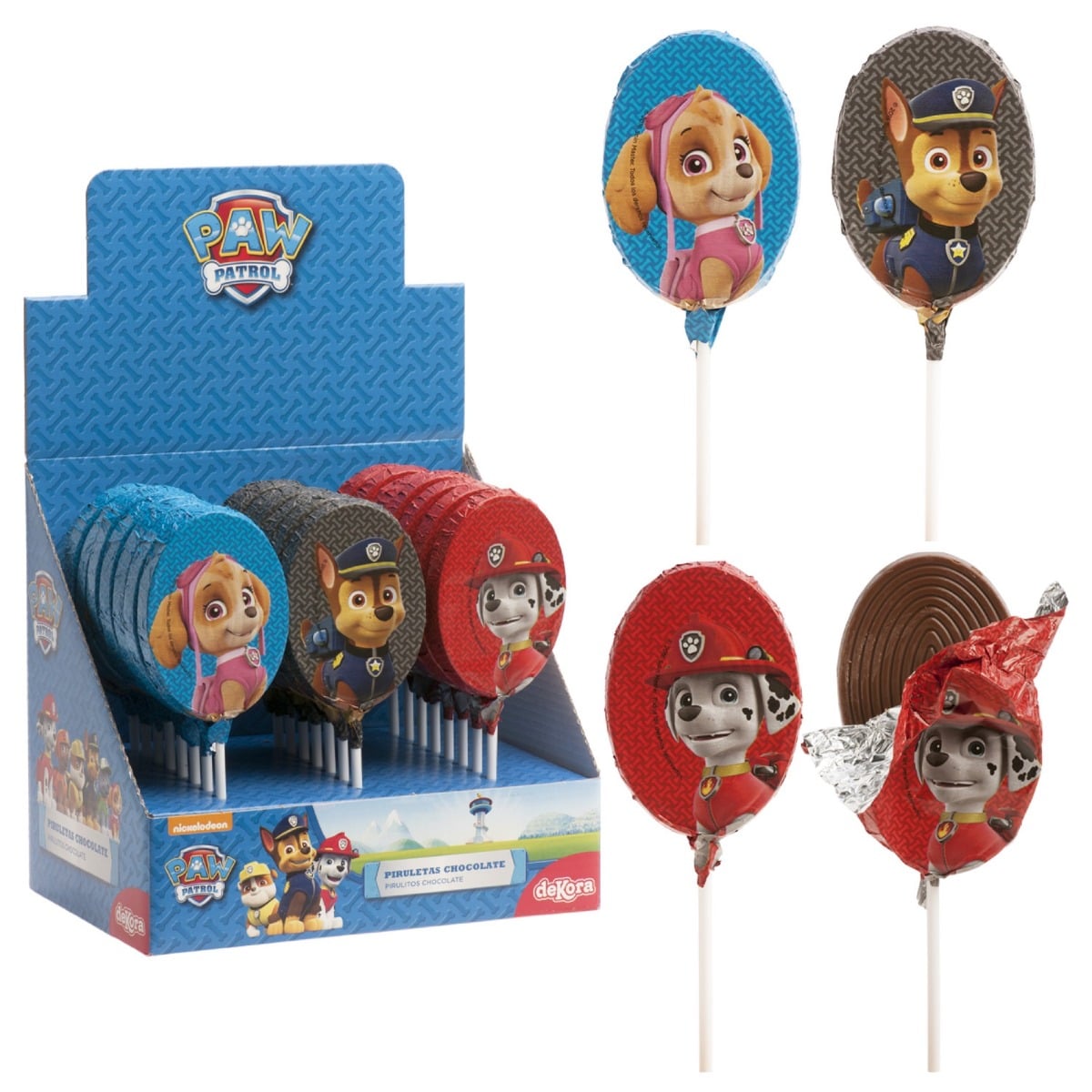 Sucette en chocolat - Pat'Patrouille