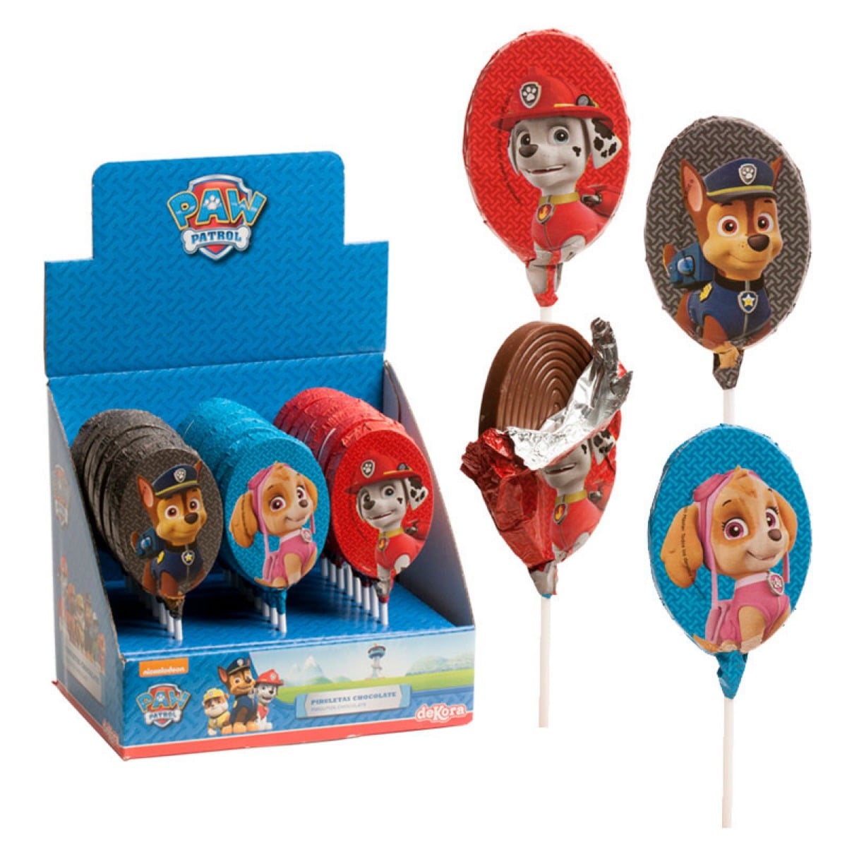 Sucette en chocolat - Pat'Patrouille