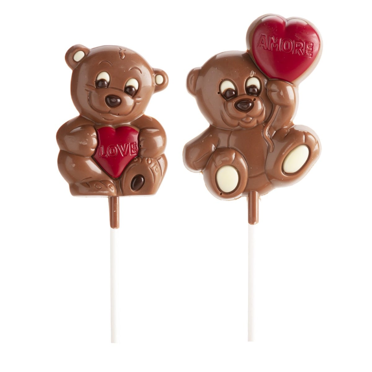 Sucette en chocolat - Ours Saint-Valentin (30g)