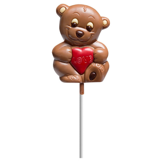 Sucette en chocolat - Ours Saint-Valentin (30g)