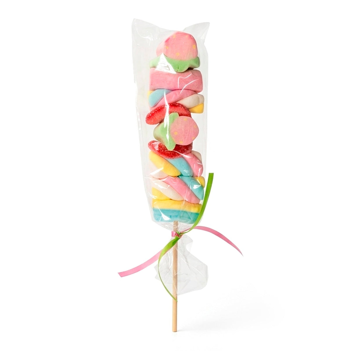 Brochette de guimauve couleurs pastel (40g)