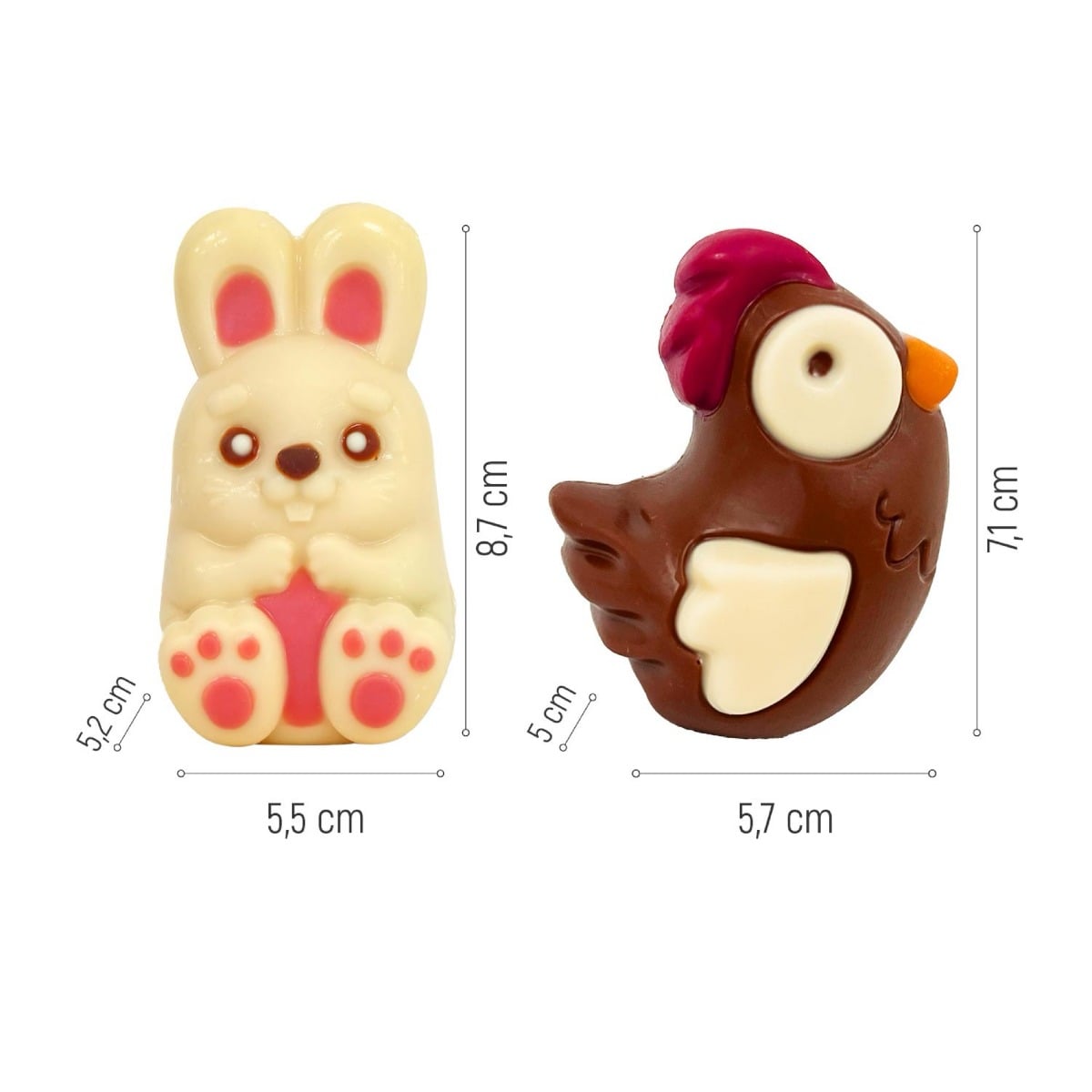 Lapin ou Poule en chocolat