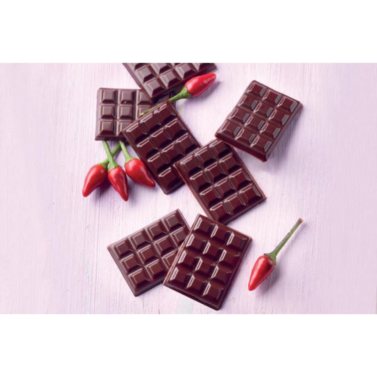 Moule en silicone à chocolat - Mini Tablettes