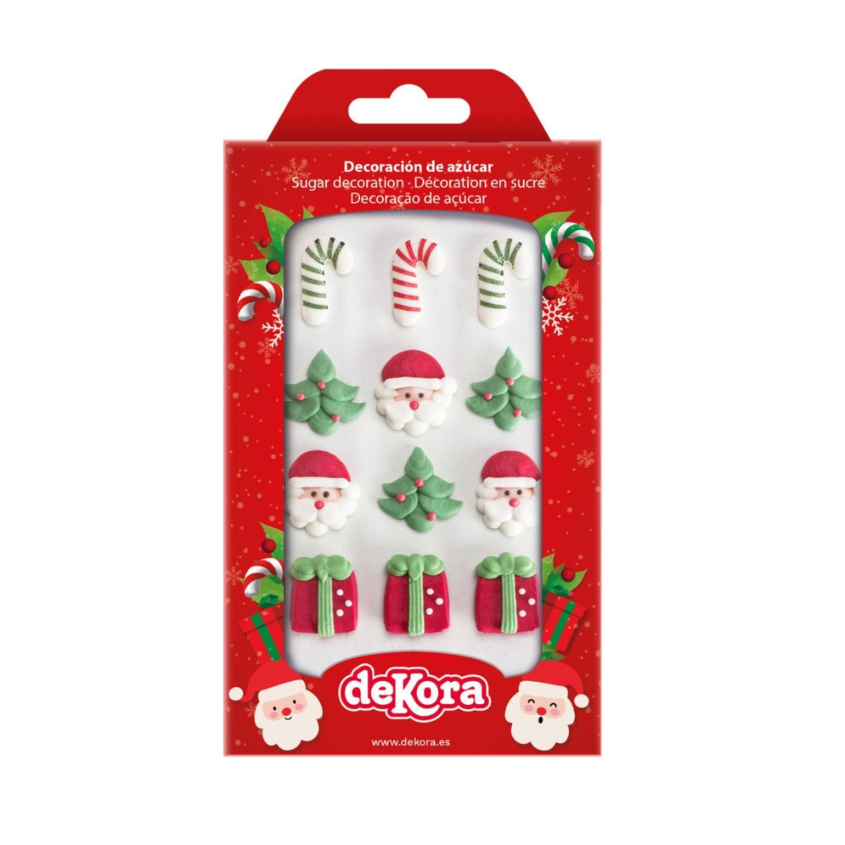 Décorations en sucre - Père Noël (12pcs)