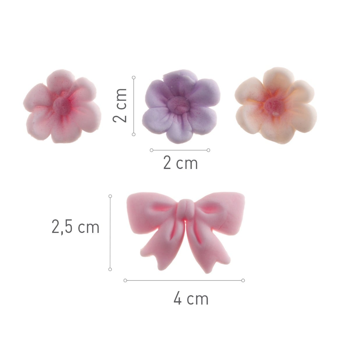 Fleurs et noeud rose