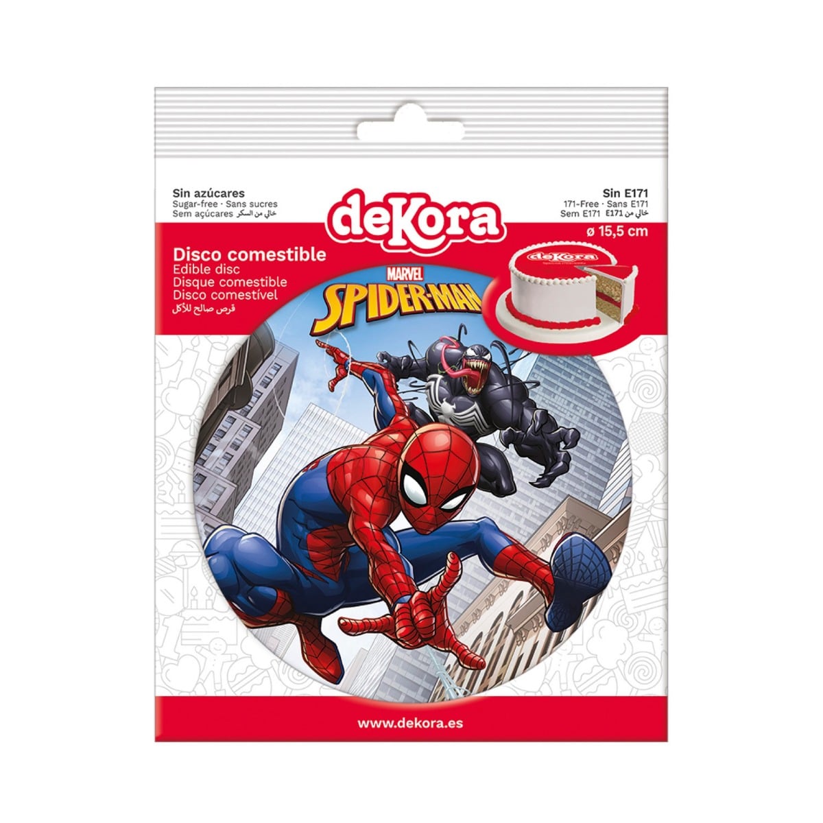 Disque comestible - Spiderman (15.5cm)