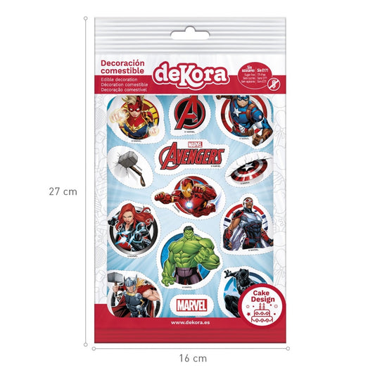 Décos comestible à découper - Avengers