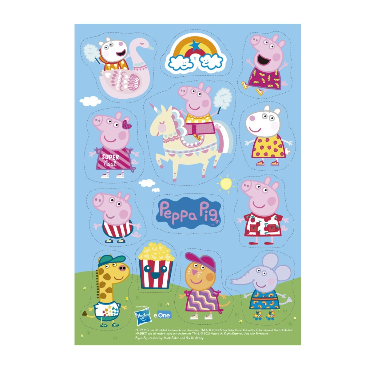 Décos comestible à découper - Peppa Pig (13pcs)
