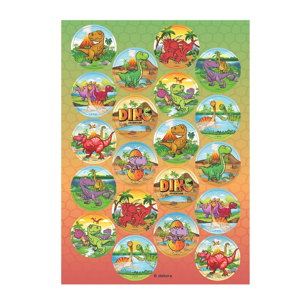 Minis Disques Comestibles - Dinosaures (20pcs)