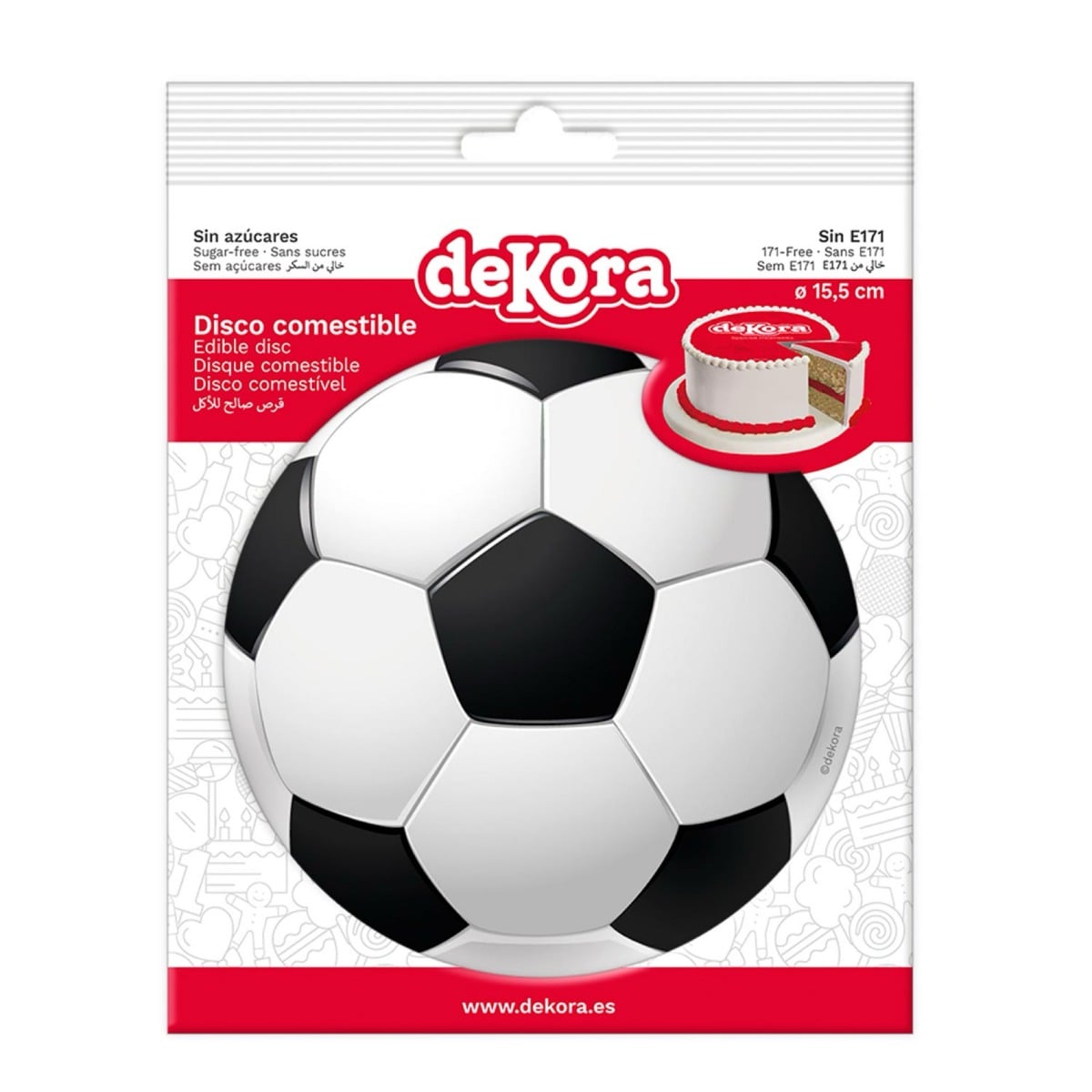 Disque comestible - Foot (15.5cm)
