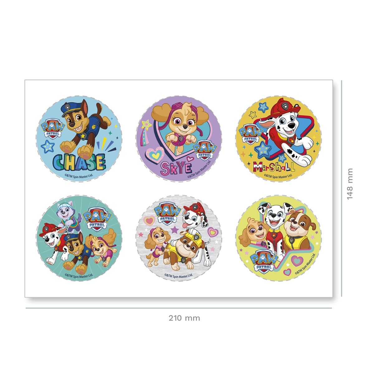 Minis Disques Comestibles - Pat'Patrouille (6pcs)
