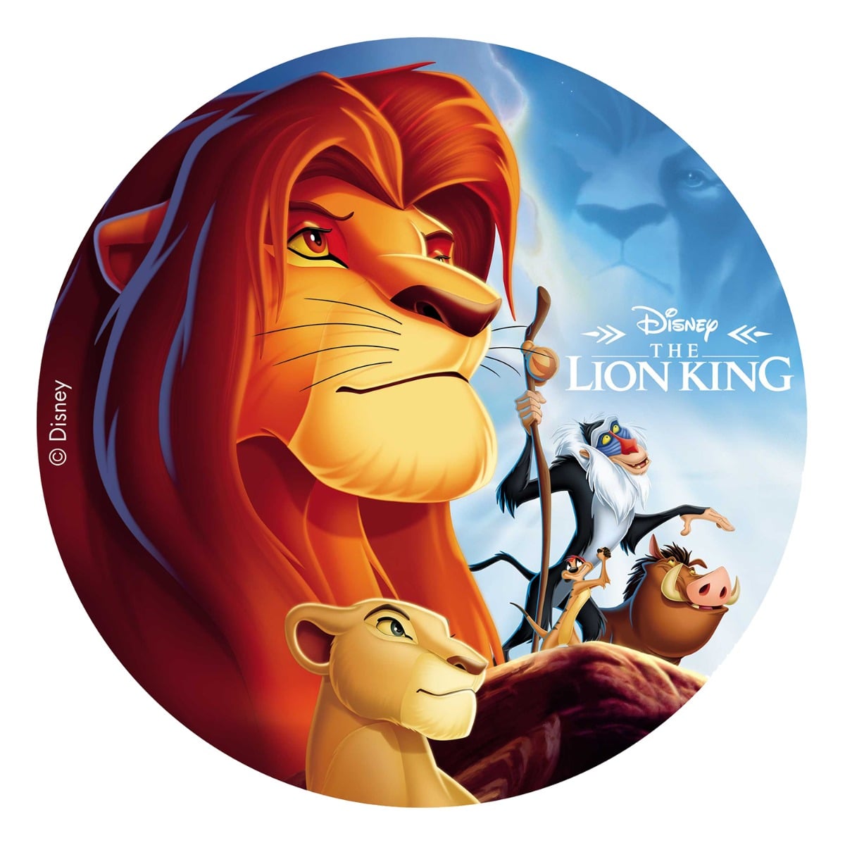 Disque comestible - Le Roi Lion (20cm)