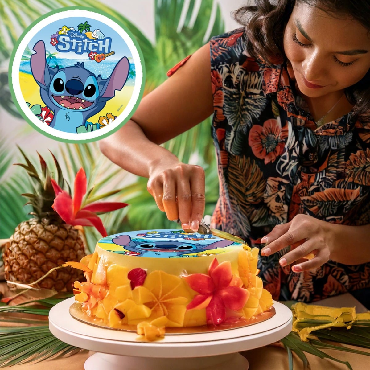 Disque comestible - Stitch (20cm)