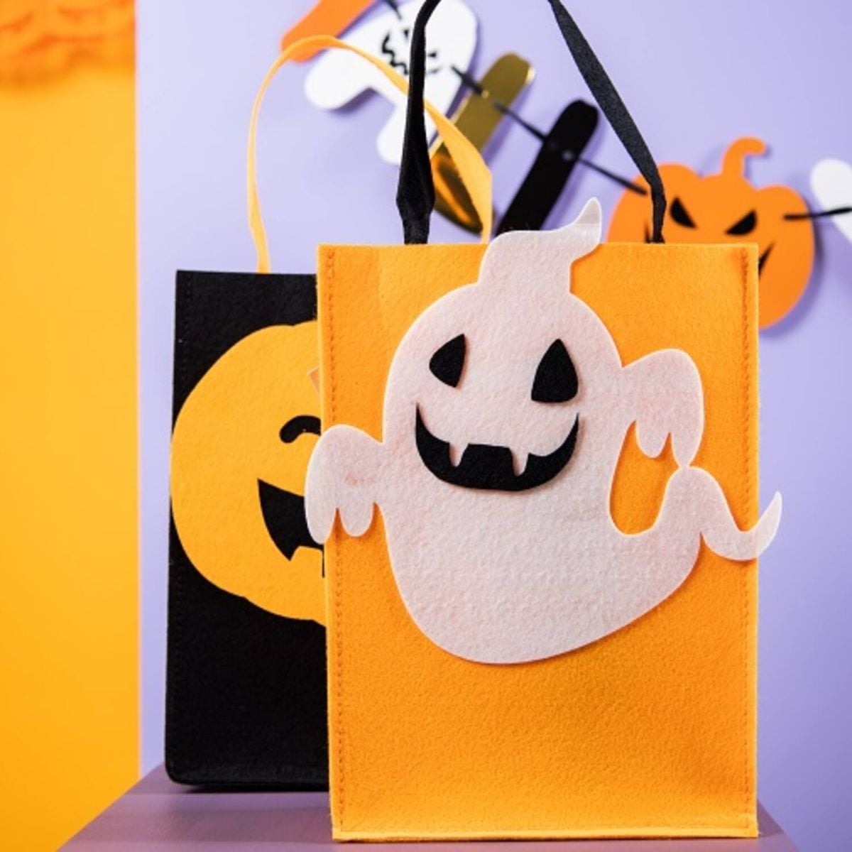 Sac à bonbon - Happy Halloween - Orange