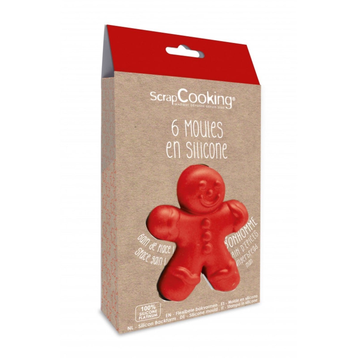 Moule en Silicone Ginger - (6 cavités)