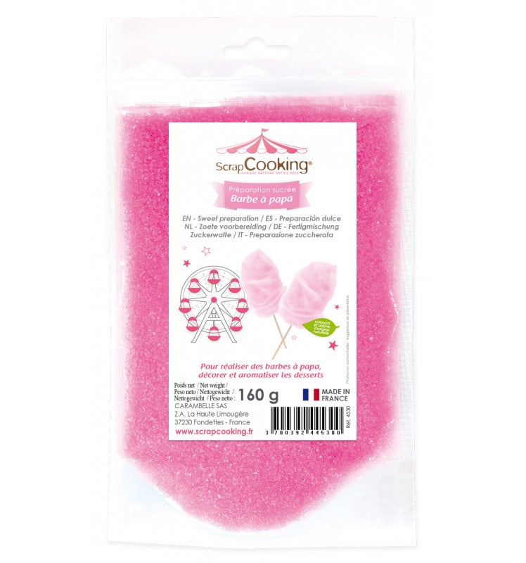 Préparation Barbe à Papa Rose (160g)