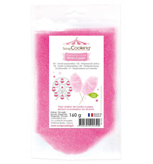 Préparation Barbe à Papa Rose (160g)