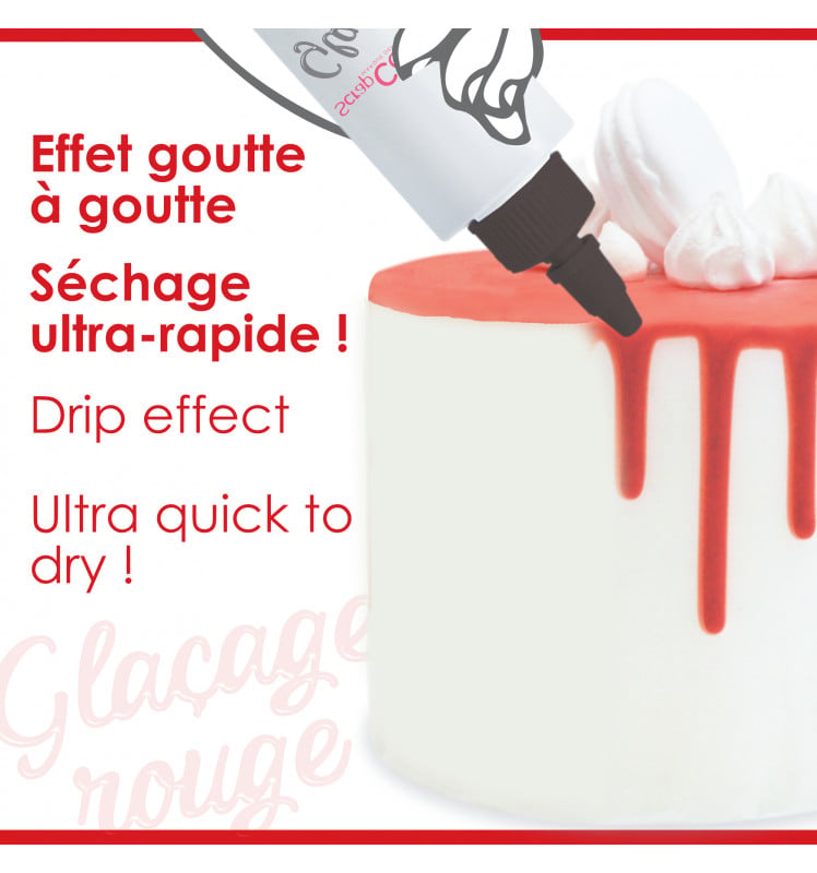 Glaçage rouge - drip cake 130g