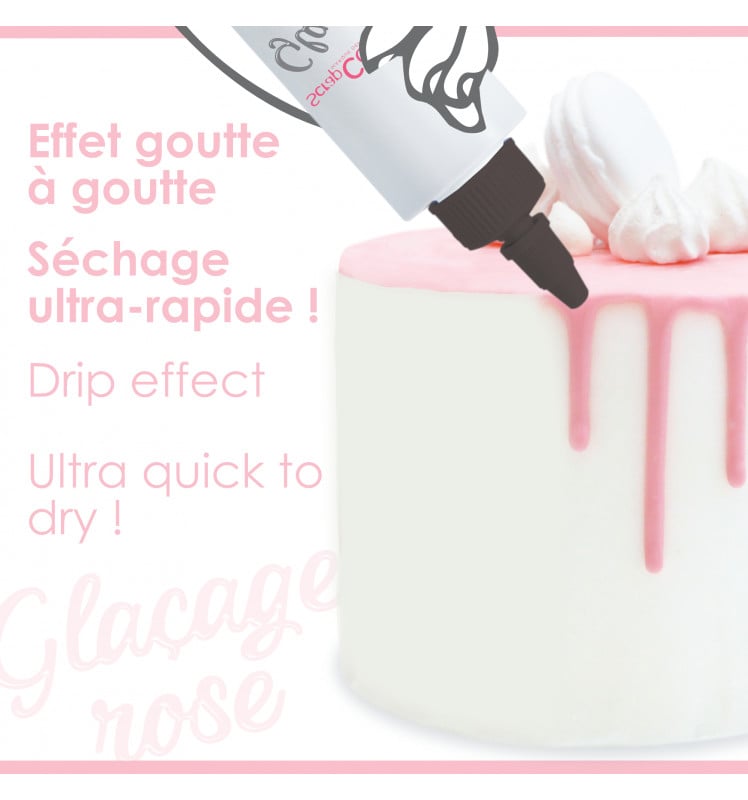 Glaçage Rose - drip cake 130g
