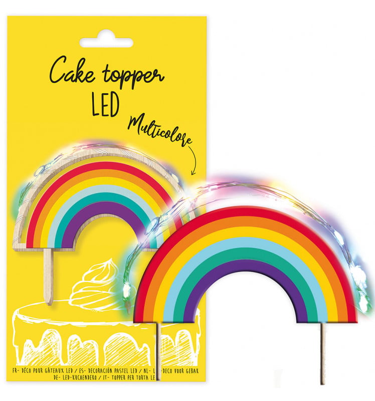 Cake topper LED Rainbow