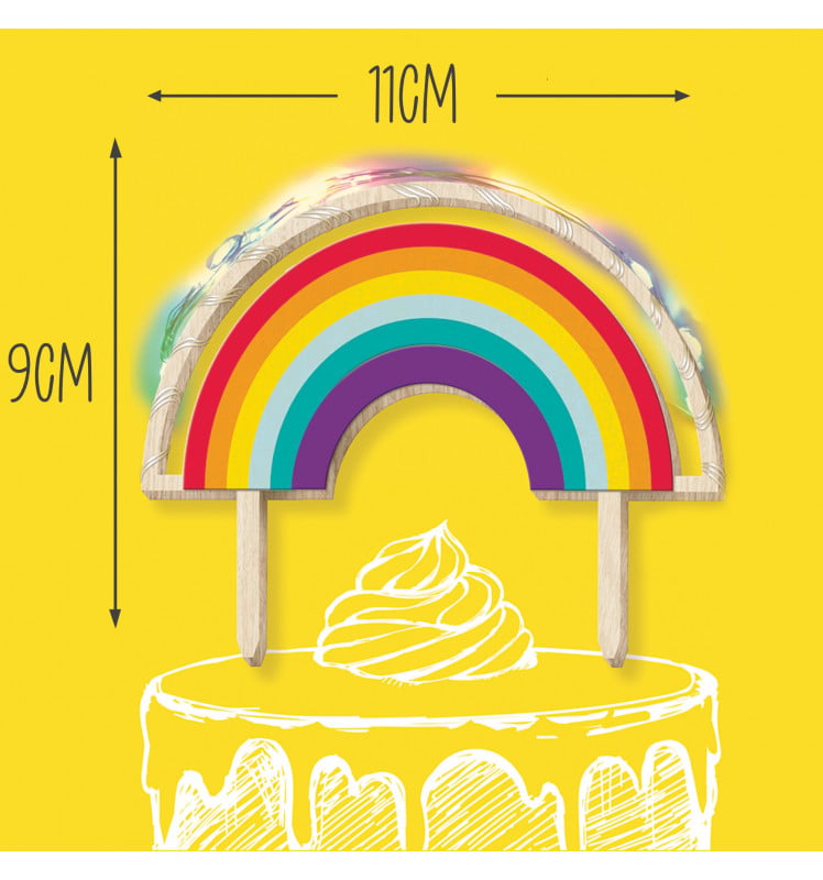 Cake topper LED Rainbow