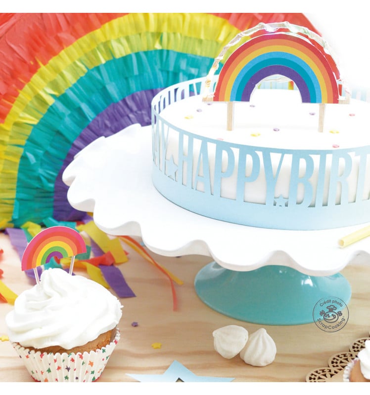 Cake topper LED Rainbow