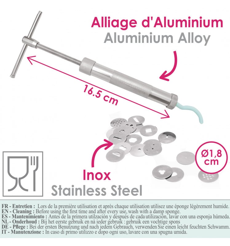 Extrudeur à Pâte à sucre (20pcs)