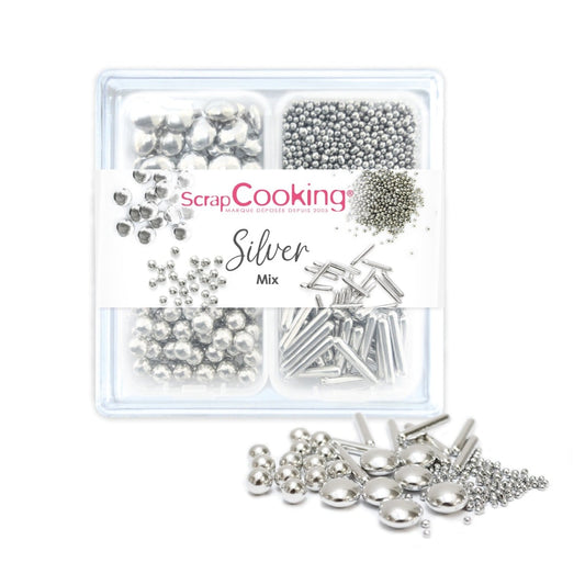 Décorations en sucre - Silver Mix