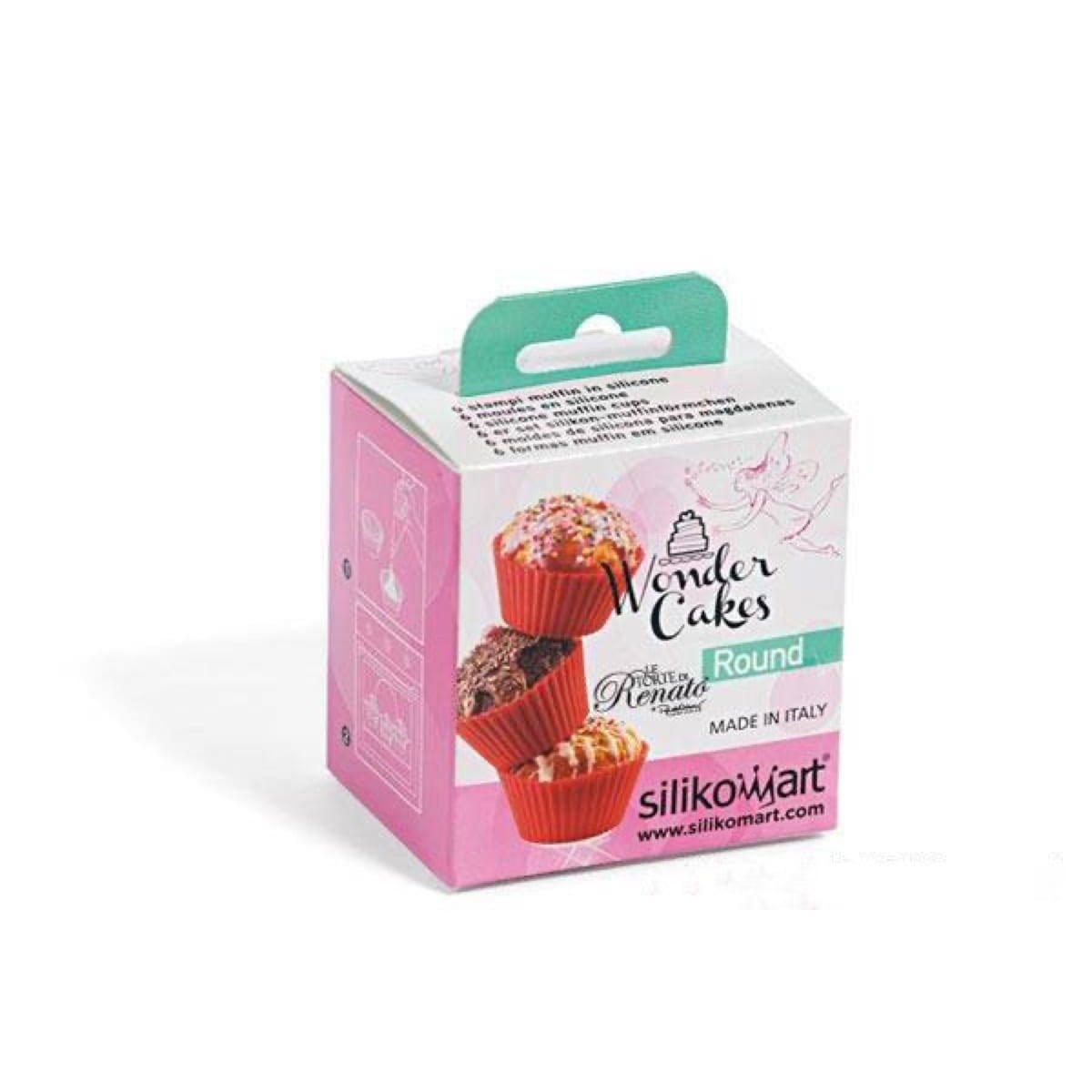 Moule à cupcakes en silicone (6pcs)