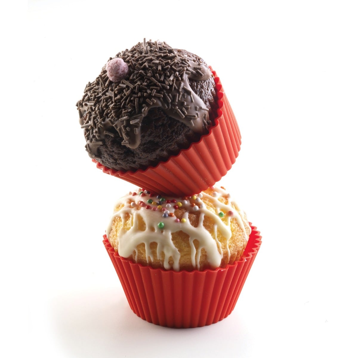 Moule à cupcakes en silicone (6pcs)