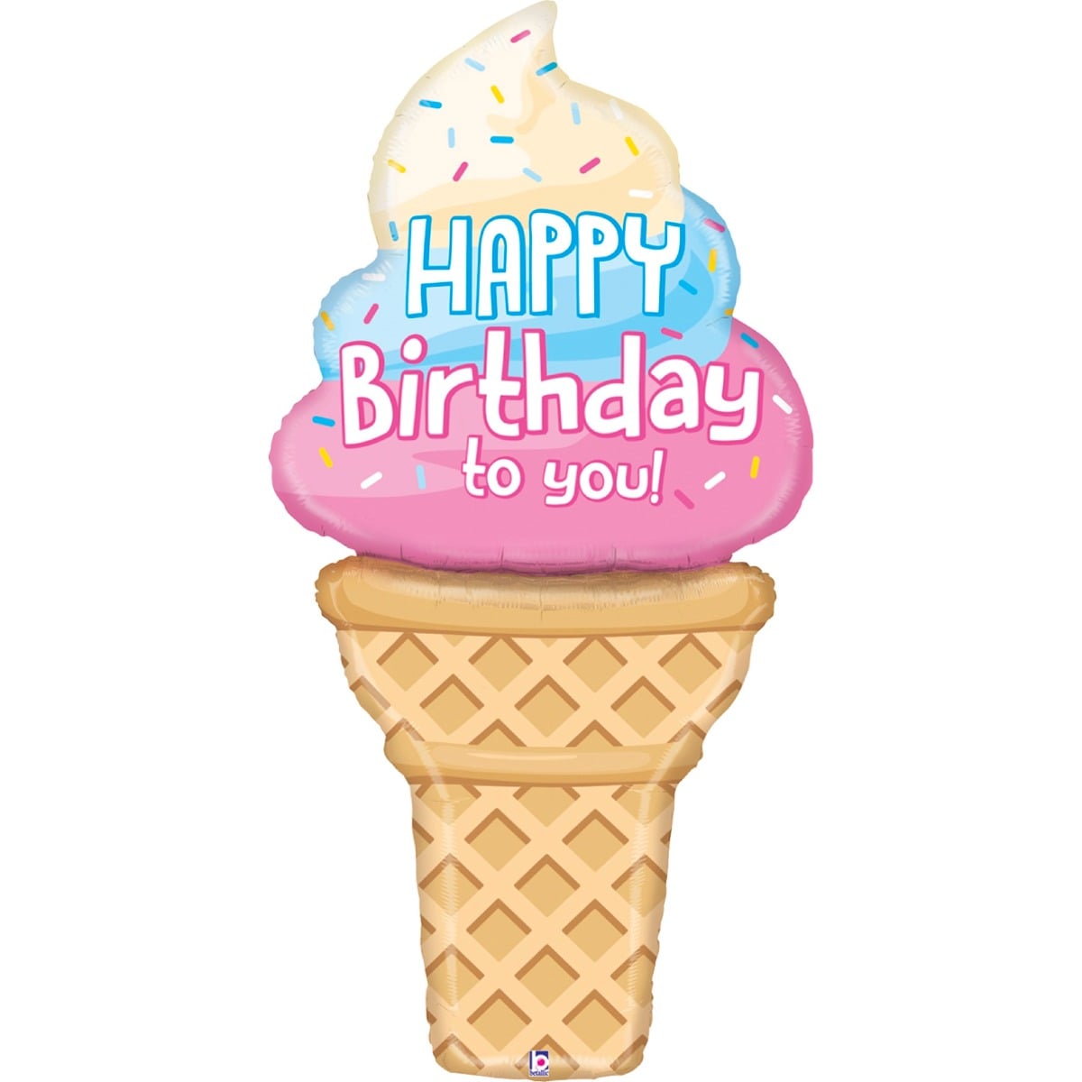 Ballon alu - Glace Happy Birthday to you