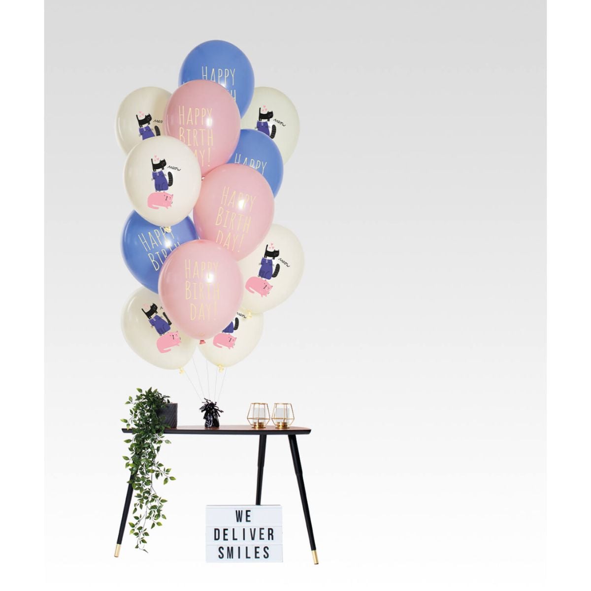 Ballons latex - Birthday Kitty - 33cm (12pcs)