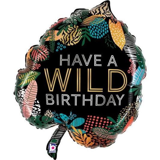 Ballon Alu - Wild Birthday (76cm)