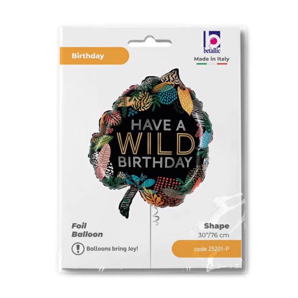 Ballon Alu - Wild Birthday (76cm)
