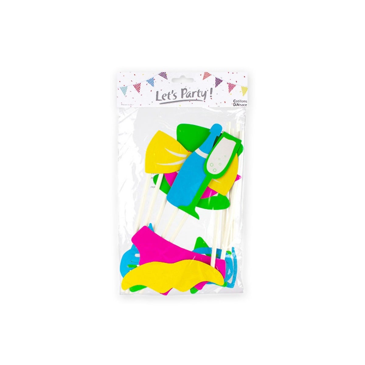 Accessoires PhotoBooth Fluo (10pcs)