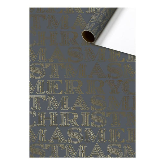 Papier Cadeau - Classy Christmas - Argent (1.5m)