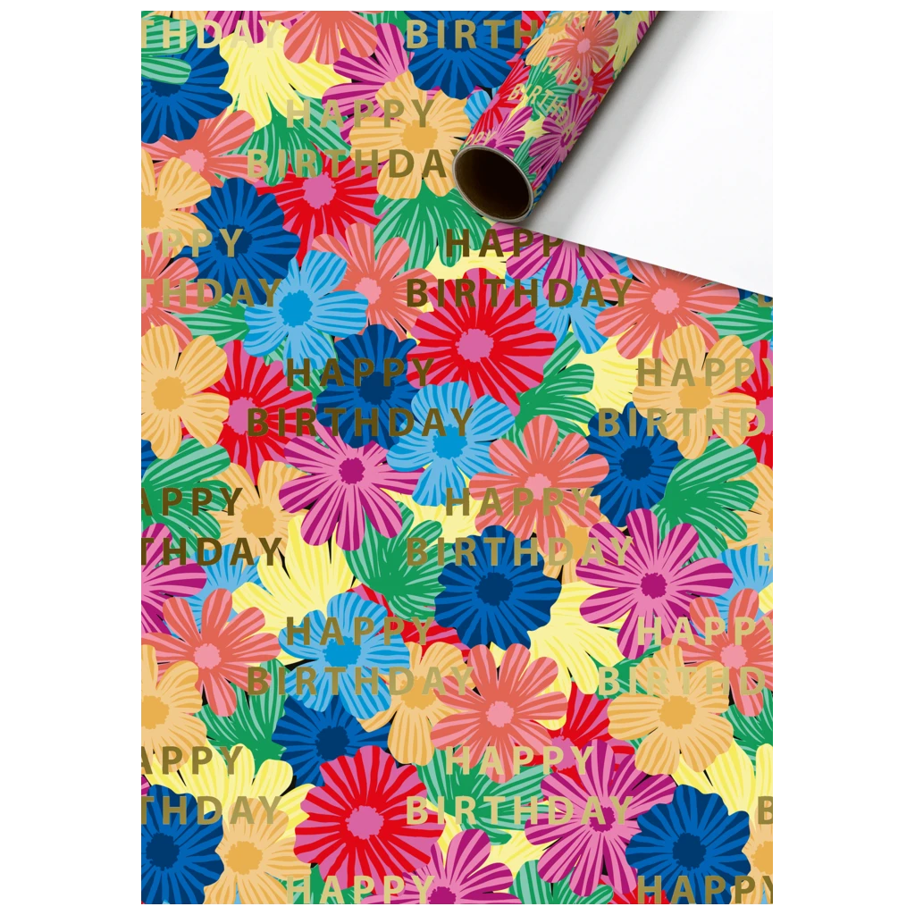 Papier cadeau Aviv orange clair (70 cm x 1.5 m)